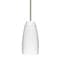 Besa Lighting Tao 10 Stem Pendant, Chalk, Satin Nickel Finish, 1x9W LED 1TT-1512KR-LED-SN - alternate 1